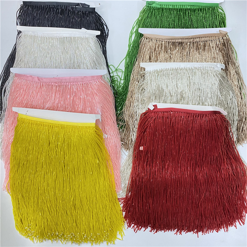 Beaded Trim Fringe - Borlas de encaje de alta calidad