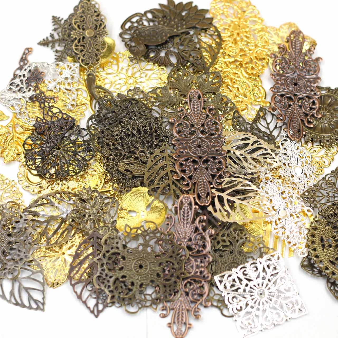 Craft Embellishment - Conectores de adornos, envolturas de filigrana