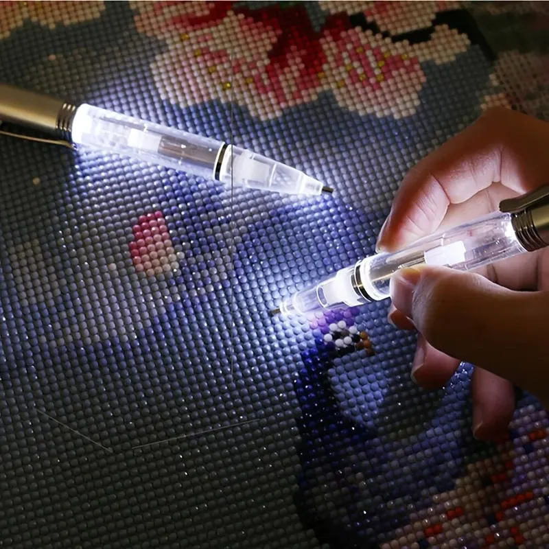 Embroidery Embellishments - Lápiz de Diamantes con Luz LED,