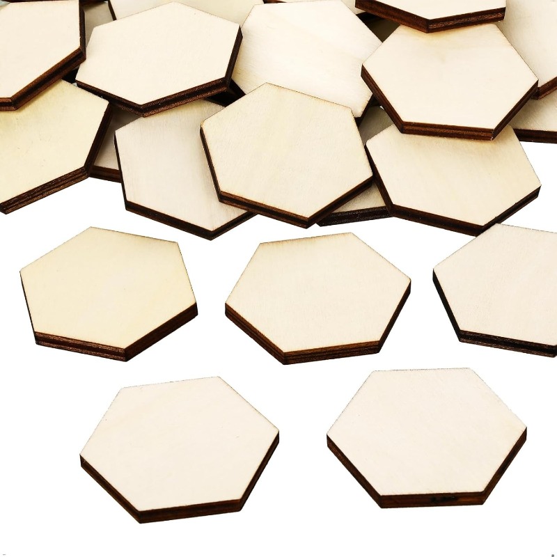 Craft Embellishment - 50 Uds. De piezas hexagonales de