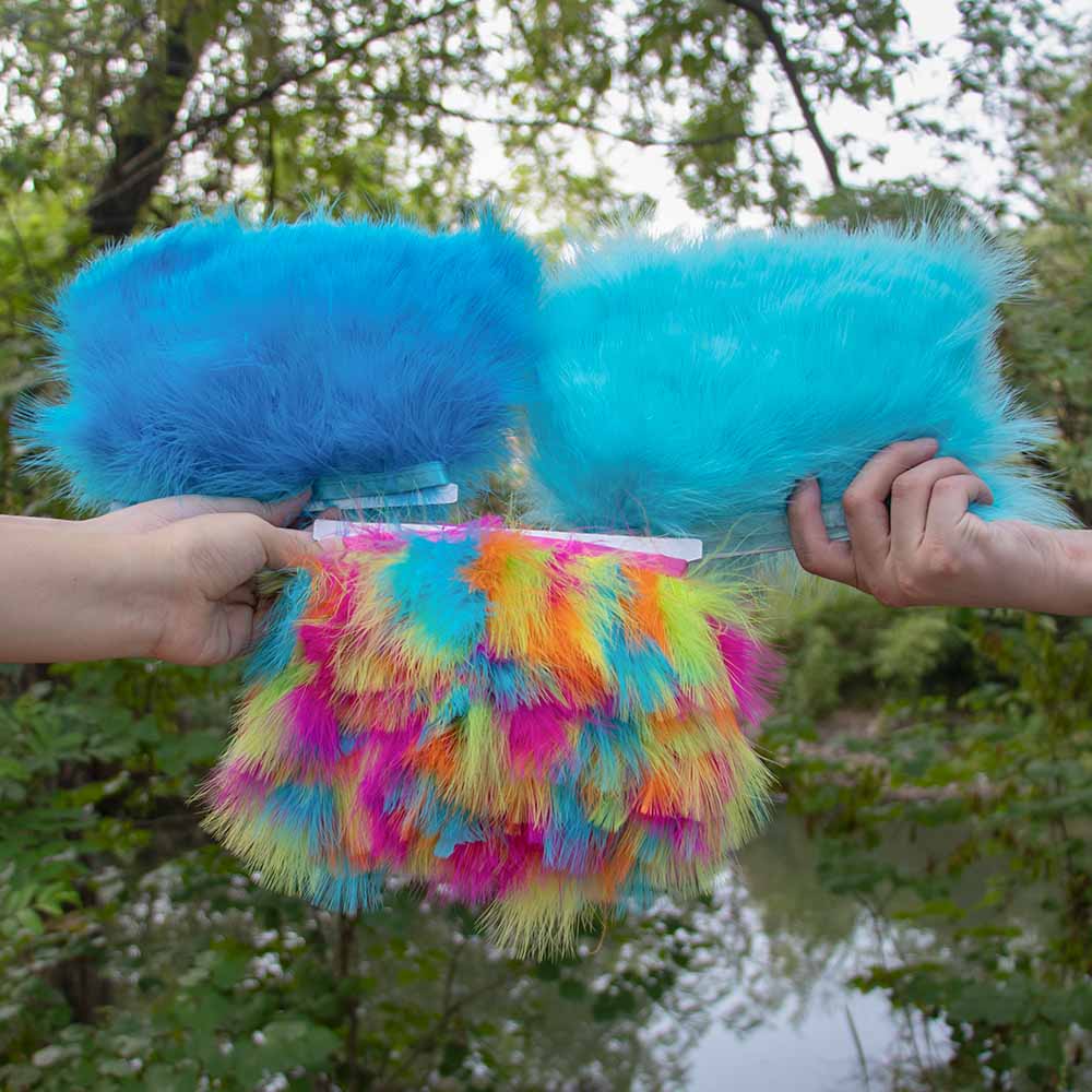 Feather Trim Marabou - 1 metro/lote de plumas de marabú