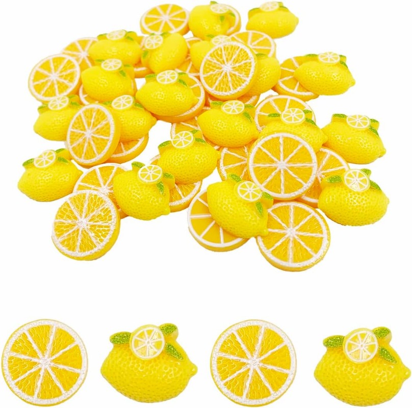 Embellishments For Scrapbooking - Cuentas planas de resina para manualidades,