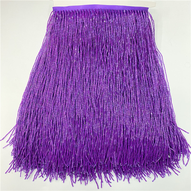Borlas de encaje de alta calid - Beaded Trim Fringe reseña y precio