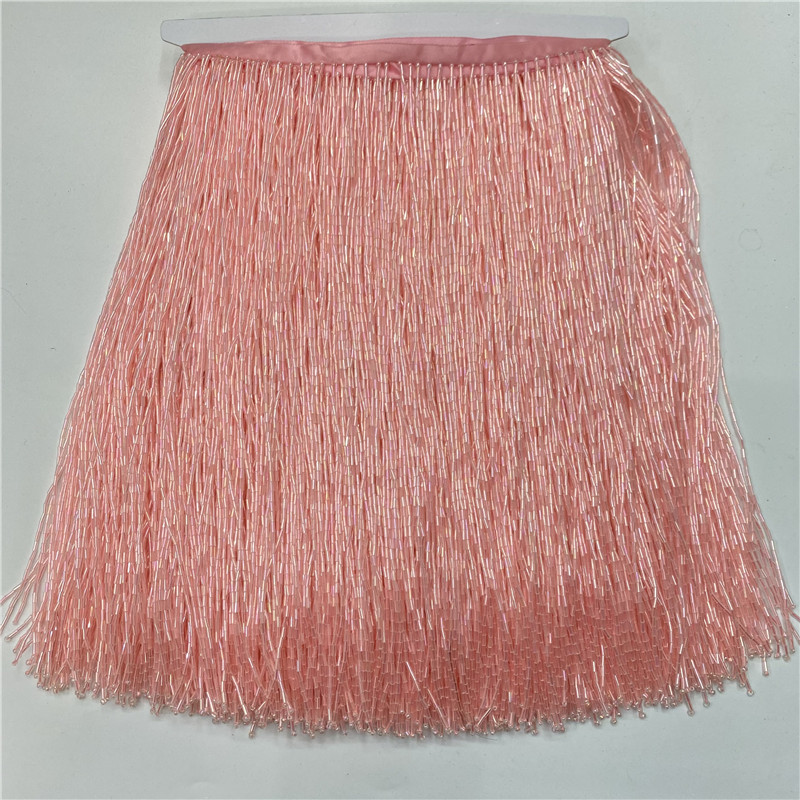 Borlas de encaje de alta calid - Beaded Trim Fringe reseña y precio