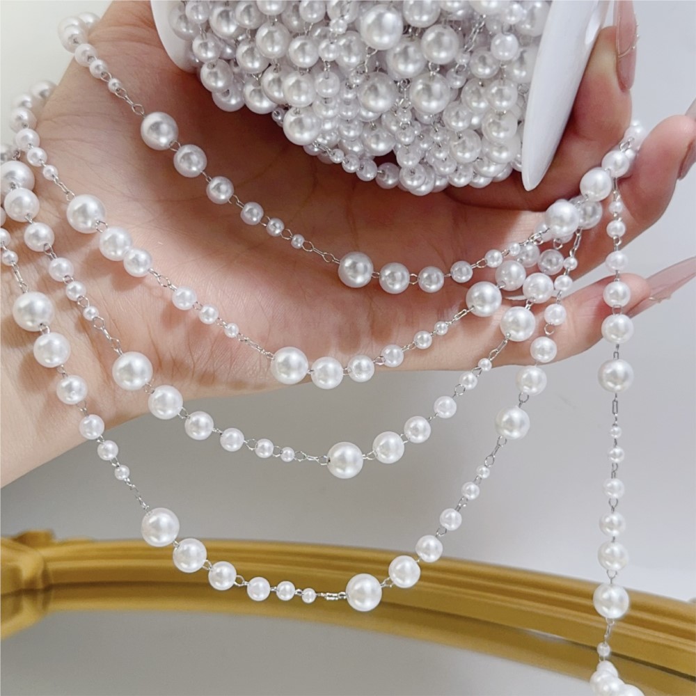 Cuentas de perlas de imitación - Pearl Trim Chain reseña y precio