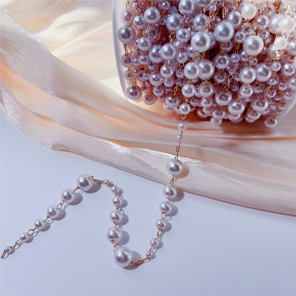 Cuentas de perlas de imitación - Pearl Trim Chain reseña y precio