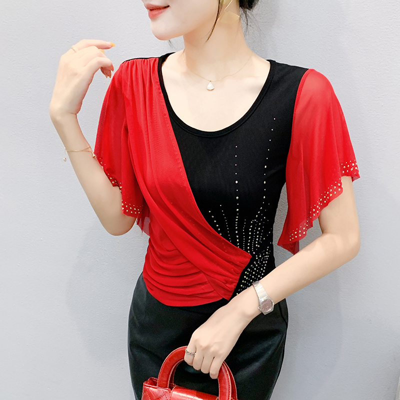 Top de malla para mujer de ver - Beaded Trim Fringe reseña y precio