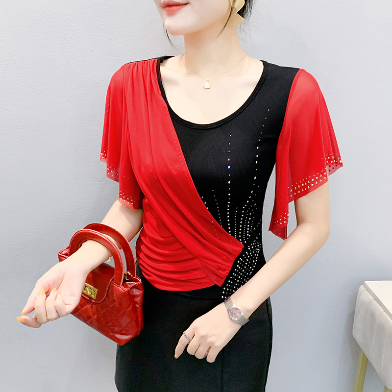 Top de malla para mujer de ver - Beaded Trim Fringe reseña y precio