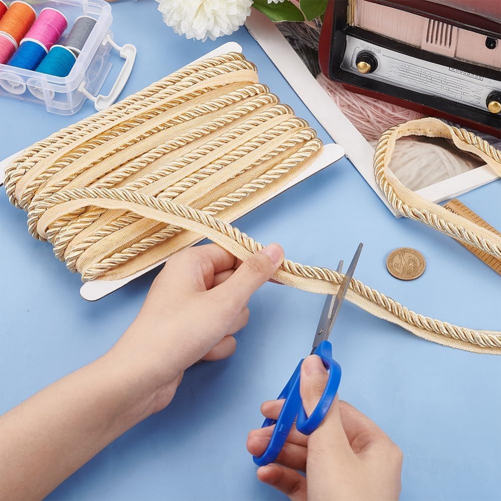 Cinta trenzada de color caqui  - Cord Trim Twisted reseña y precio
