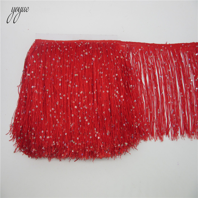 YOYUE, 1 yarda, 20CM de largo, - Beaded Trim Fringe reseña y precio