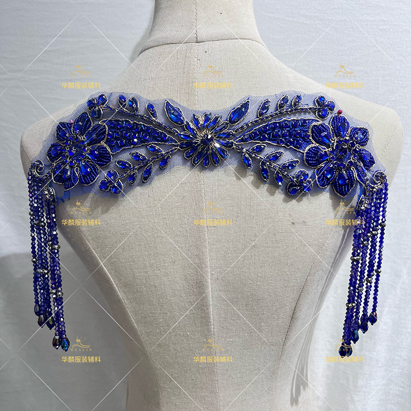 Adorno de flecos con cuentas a - Beaded Trim Fringe reseña y precio