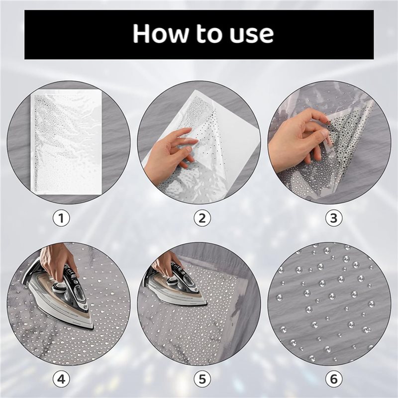 AB08-24 Hojas de Transferencia - Hotfix Rhinestone Sheet reseña y precio