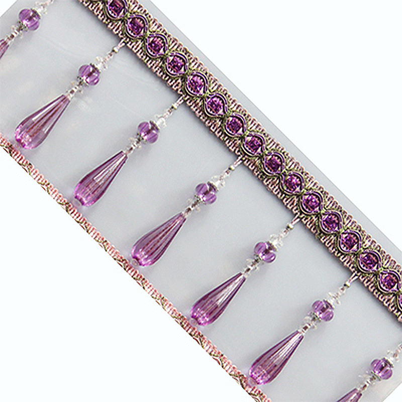 1M colgante de cristal borla c - Beaded Trim Fringe reseña y precio