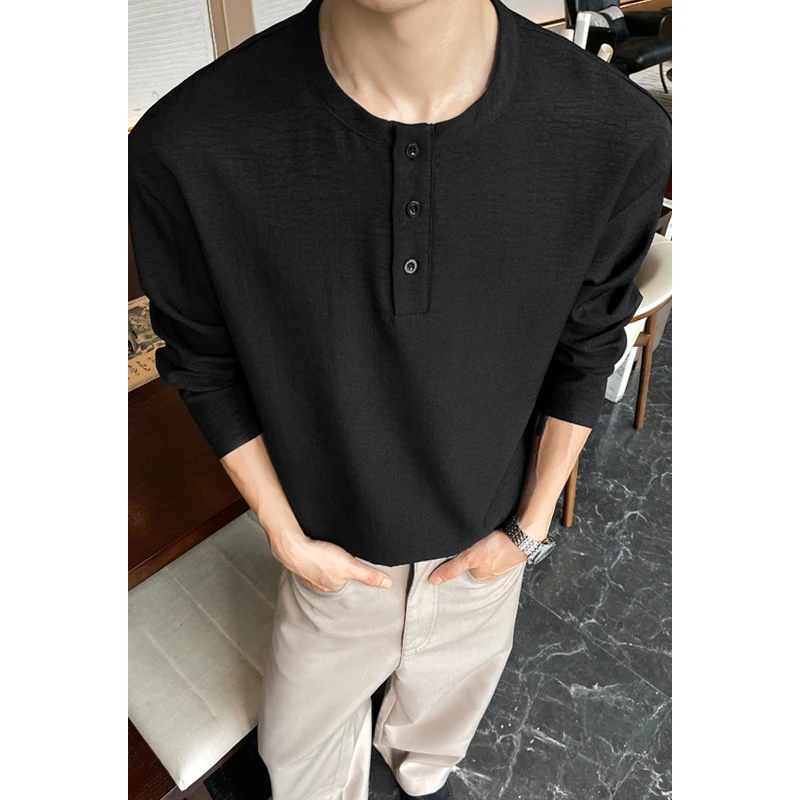 Camisa Henley Casual de Lino S - Embellish Knit reseña y precio