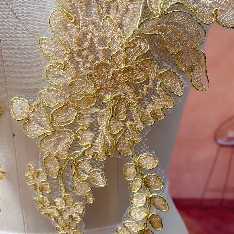 Ribete de Encaje Dorado para M - Craft Embellishment reseña y precio