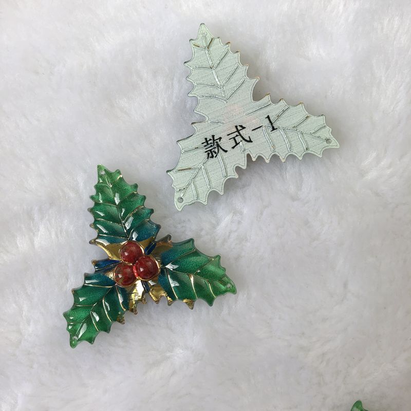 Hojas de Navidad de resina par - Embellishment Glue Craft reseña y precio